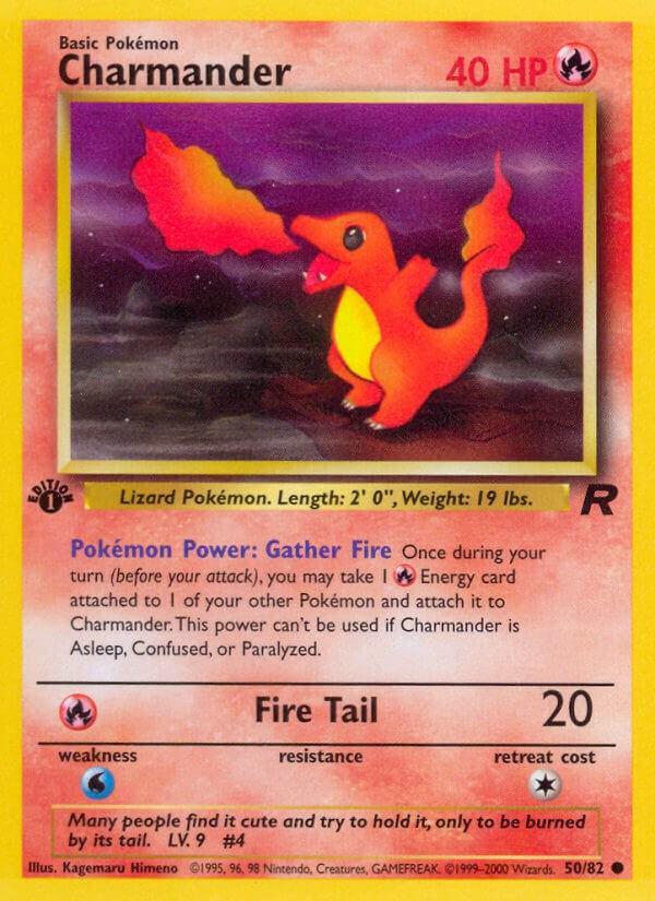 #50 CHARMANDER | 2000 POKEMON ROCKET 1ST EDITION-Pokemon