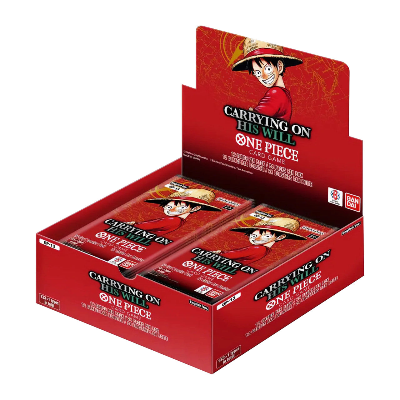 One Piece Card Game: Carrying On His Will (OP-13) Premium Booster Display Box