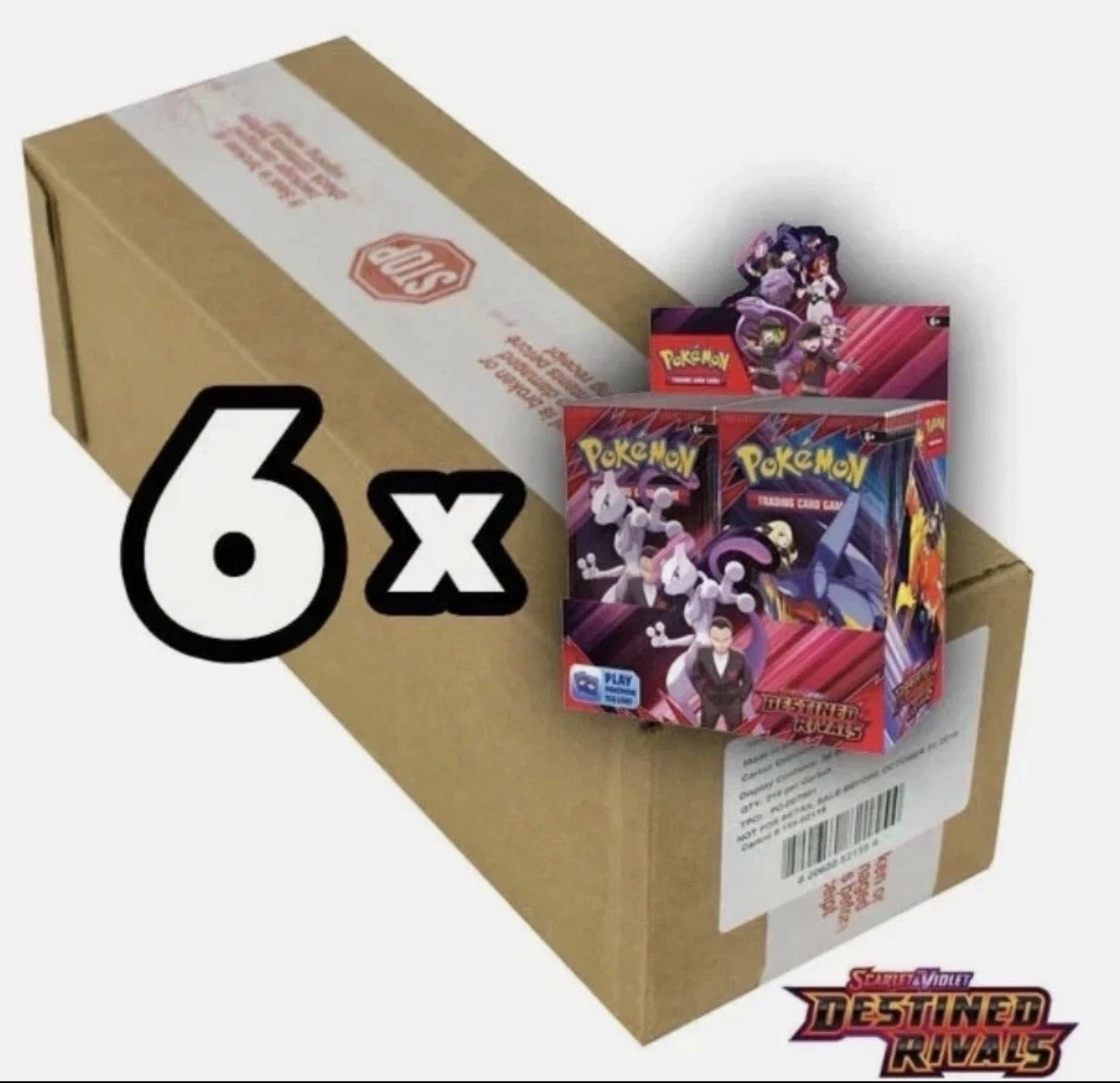 Pokemon - Destined Rivals - Booster Box Case (6 Booster Boxes)