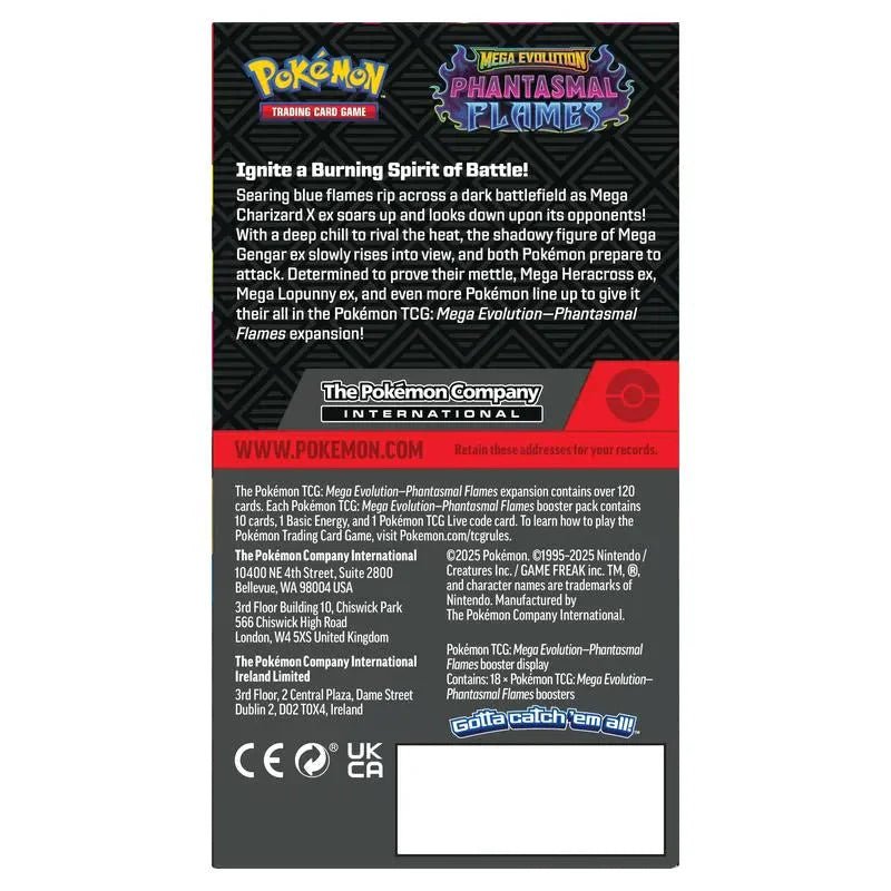 Pokemon Mega Evolution Phantasmal Flames Half Booster Pokemon