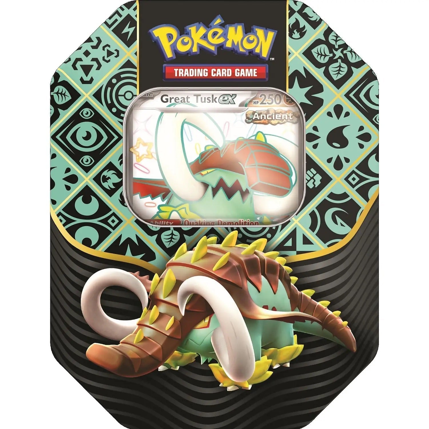 Pokemon TCG: Scarlet & Violet 4.5 Paldean Fates Tin - Great Tusk/Iron Treads/Charizard Pokemon