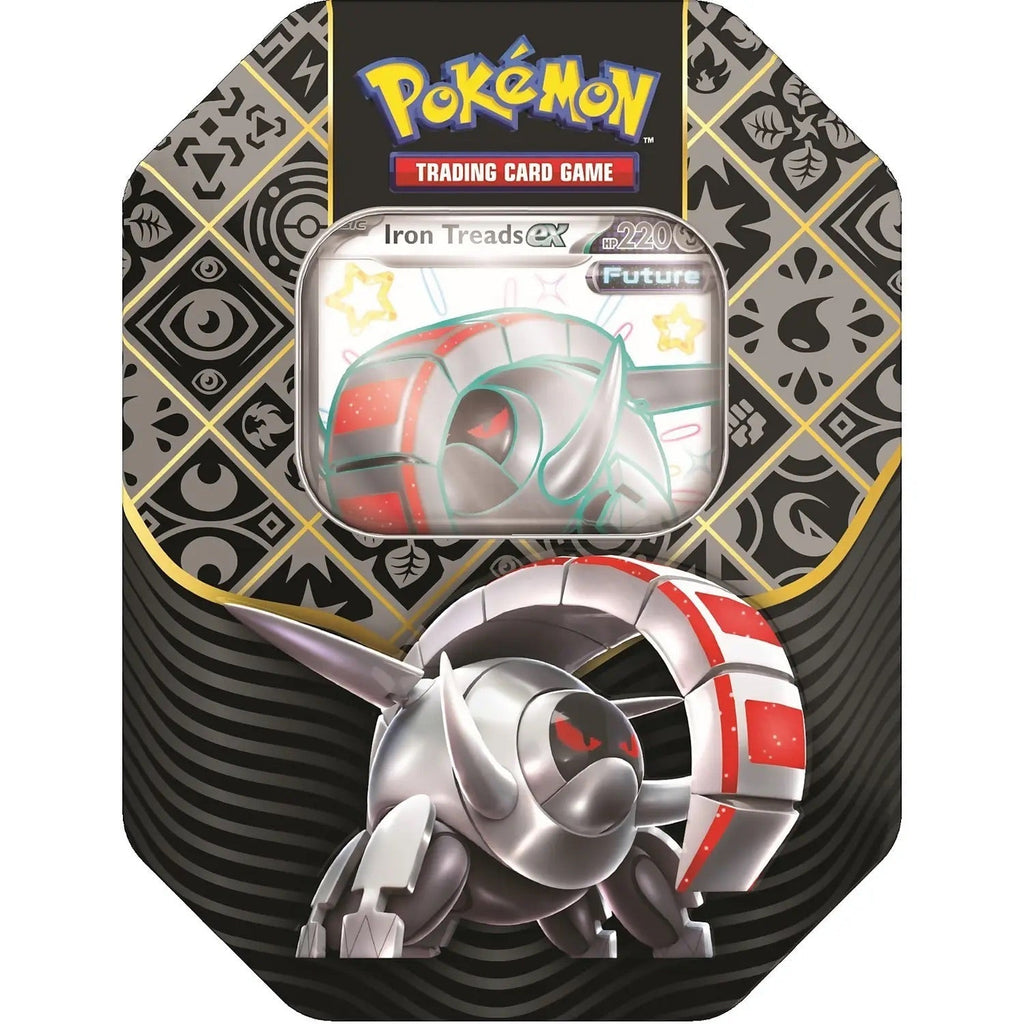 Pokemon TCG: Scarlet & Violet 4.5 Paldean Fates Tin - Great Tusk/Iron Treads/Charizard Pokemon