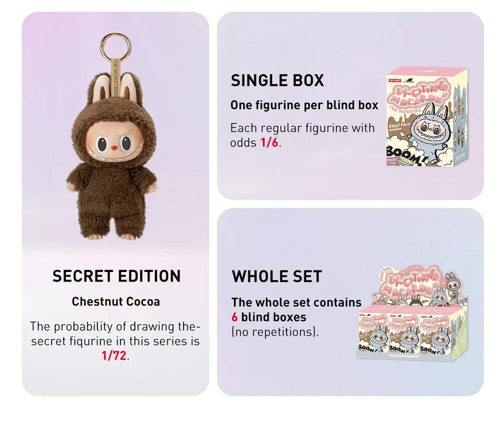 Pop Mart Labubu The Monsters 'Exciting Macarons' Vinyl Pop Mart